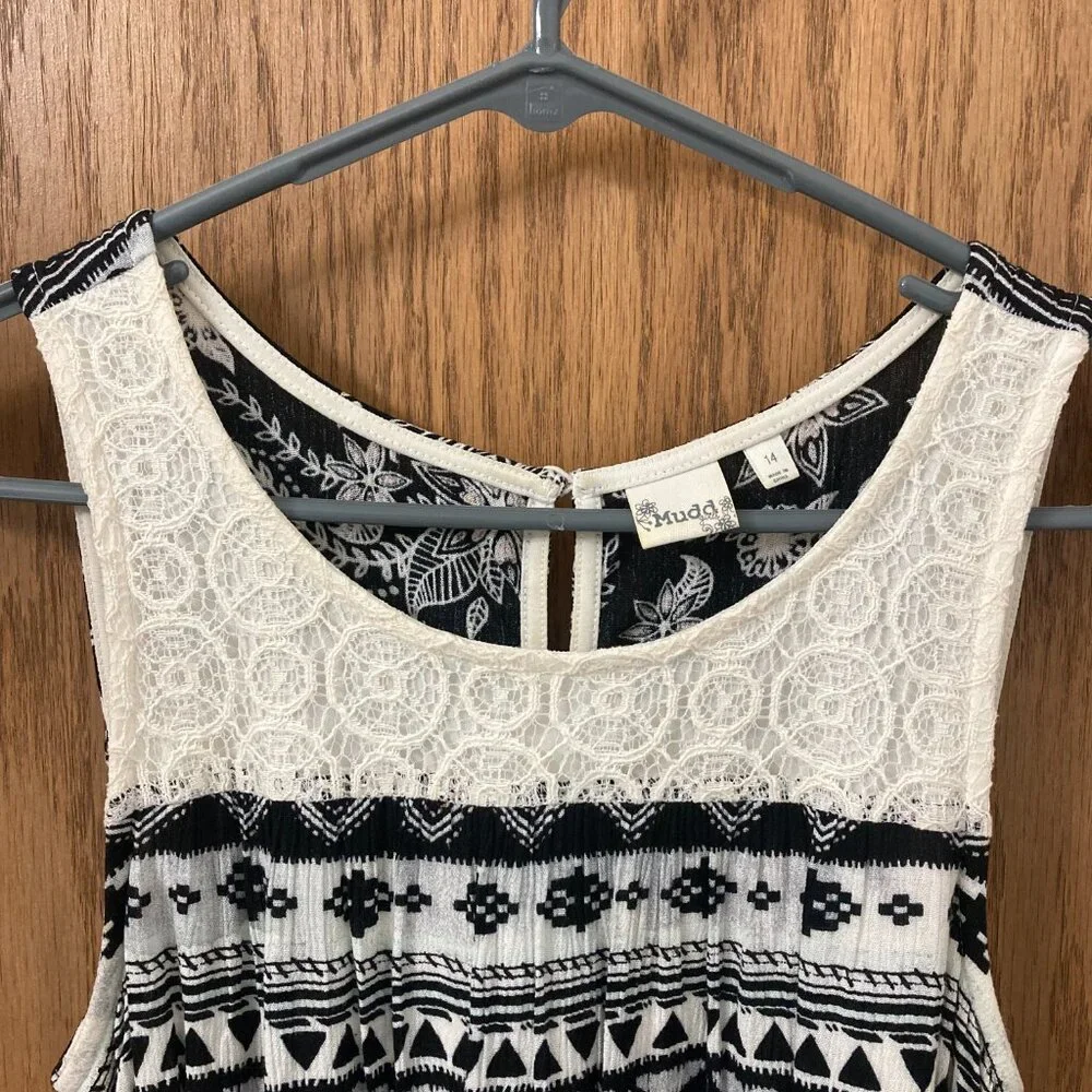 Mudd Tank Top Handkerchief Bottom Dress - Youth 14